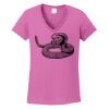 Ladies Heavy Cotton™ 100% Cotton V-Neck T-Shirt Thumbnail