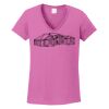 Ladies Heavy Cotton™ 100% Cotton V-Neck T-Shirt Thumbnail