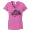 Ladies Heavy Cotton™ 100% Cotton V-Neck T-Shirt Thumbnail