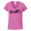 Ladies Heavy Cotton™ 100% Cotton V-Neck T-Shirt Thumbnail