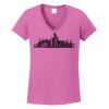Ladies Heavy Cotton™ 100% Cotton V-Neck T-Shirt Thumbnail