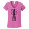 Ladies Heavy Cotton™ 100% Cotton V-Neck T-Shirt Thumbnail