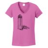 Ladies Heavy Cotton™ 100% Cotton V-Neck T-Shirt Thumbnail