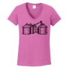 Ladies Heavy Cotton™ 100% Cotton V-Neck T-Shirt Thumbnail