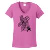 Ladies Heavy Cotton™ 100% Cotton V-Neck T-Shirt Thumbnail
