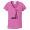 Ladies Heavy Cotton™ 100% Cotton V-Neck T-Shirt Thumbnail