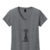 Ladies Heavy Cotton™ 100% Cotton V-Neck T-Shirt Thumbnail