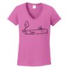 Ladies Heavy Cotton™ 100% Cotton V-Neck T-Shirt Thumbnail