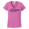 Ladies Heavy Cotton™ 100% Cotton V-Neck T-Shirt Thumbnail