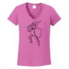 Ladies Heavy Cotton™ 100% Cotton V-Neck T-Shirt Thumbnail