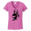 Ladies Heavy Cotton™ 100% Cotton V-Neck T-Shirt Thumbnail
