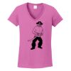 Ladies Heavy Cotton™ 100% Cotton V-Neck T-Shirt Thumbnail