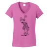 Ladies Heavy Cotton™ 100% Cotton V-Neck T-Shirt Thumbnail