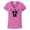 Ladies Heavy Cotton™ 100% Cotton V-Neck T-Shirt Thumbnail
