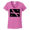 Ladies Heavy Cotton™ 100% Cotton V-Neck T-Shirt Thumbnail