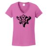 Ladies Heavy Cotton™ 100% Cotton V-Neck T-Shirt Thumbnail