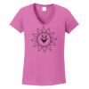 Ladies Heavy Cotton™ 100% Cotton V-Neck T-Shirt Thumbnail