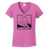 Ladies Heavy Cotton™ 100% Cotton V-Neck T-Shirt Thumbnail