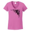 Ladies Heavy Cotton™ 100% Cotton V-Neck T-Shirt Thumbnail