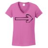 Ladies Heavy Cotton™ 100% Cotton V-Neck T-Shirt Thumbnail