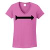 Ladies Heavy Cotton™ 100% Cotton V-Neck T-Shirt Thumbnail
