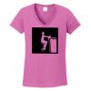 Ladies Heavy Cotton™ 100% Cotton V-Neck T-Shirt Thumbnail