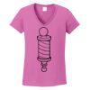 Ladies Heavy Cotton™ 100% Cotton V-Neck T-Shirt Thumbnail