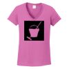 Ladies Heavy Cotton™ 100% Cotton V-Neck T-Shirt Thumbnail