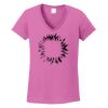 Ladies Heavy Cotton™ 100% Cotton V-Neck T-Shirt Thumbnail