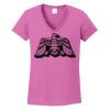 Ladies Heavy Cotton™ 100% Cotton V-Neck T-Shirt Thumbnail