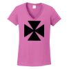 Ladies Heavy Cotton™ 100% Cotton V-Neck T-Shirt Thumbnail
