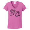 Ladies Heavy Cotton™ 100% Cotton V-Neck T-Shirt Thumbnail