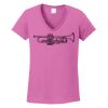 Ladies Heavy Cotton™ 100% Cotton V-Neck T-Shirt Thumbnail