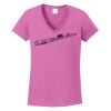Ladies Heavy Cotton™ 100% Cotton V-Neck T-Shirt Thumbnail
