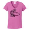 Ladies Heavy Cotton™ 100% Cotton V-Neck T-Shirt Thumbnail