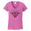 Ladies Heavy Cotton™ 100% Cotton V-Neck T-Shirt Thumbnail