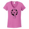 Ladies Heavy Cotton™ 100% Cotton V-Neck T-Shirt Thumbnail