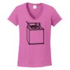 Ladies Heavy Cotton™ 100% Cotton V-Neck T-Shirt Thumbnail
