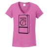 Ladies Heavy Cotton™ 100% Cotton V-Neck T-Shirt Thumbnail