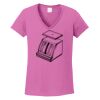 Ladies Heavy Cotton™ 100% Cotton V-Neck T-Shirt Thumbnail