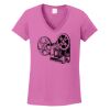 Ladies Heavy Cotton™ 100% Cotton V-Neck T-Shirt Thumbnail