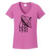 Ladies Heavy Cotton™ 100% Cotton V-Neck T-Shirt Thumbnail