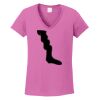 Ladies Heavy Cotton™ 100% Cotton V-Neck T-Shirt Thumbnail