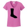 Ladies Heavy Cotton™ 100% Cotton V-Neck T-Shirt Thumbnail