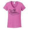 Ladies Heavy Cotton™ 100% Cotton V-Neck T-Shirt Thumbnail