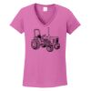 Ladies Heavy Cotton™ 100% Cotton V-Neck T-Shirt Thumbnail