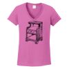 Ladies Heavy Cotton™ 100% Cotton V-Neck T-Shirt Thumbnail
