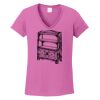 Ladies Heavy Cotton™ 100% Cotton V-Neck T-Shirt Thumbnail