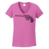Ladies Heavy Cotton™ 100% Cotton V-Neck T-Shirt Thumbnail