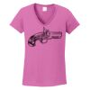 Ladies Heavy Cotton™ 100% Cotton V-Neck T-Shirt Thumbnail